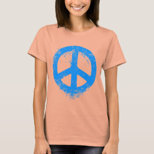 T-shirt Bleu liquide de paix