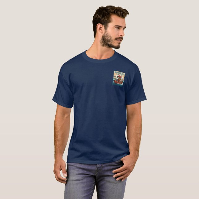 T-shirt bleu marine (Devant entier)