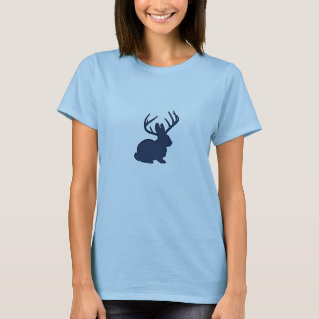 T-shirt Bleu marine de Jackalope (Devant)