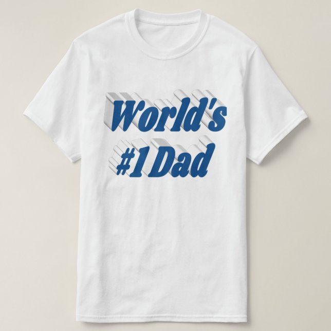 T-shirt bleu mer papa (Design devant)