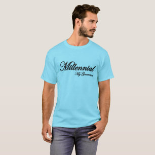 T-shirt bleu millénaire