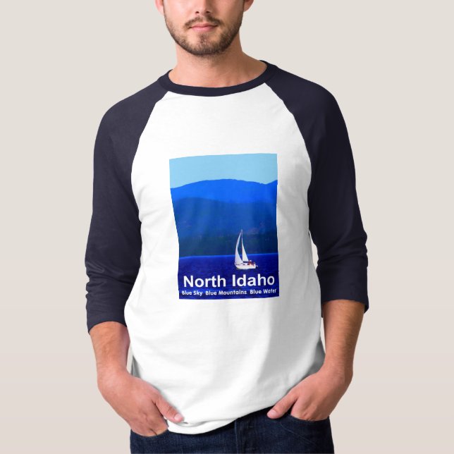 T-shirt Bleu nord de l'Idaho (Devant)