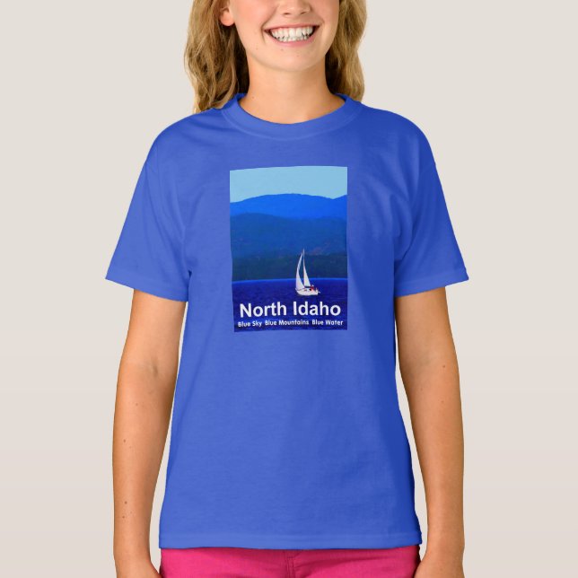 T-shirt Bleu nord de l'Idaho (Devant)