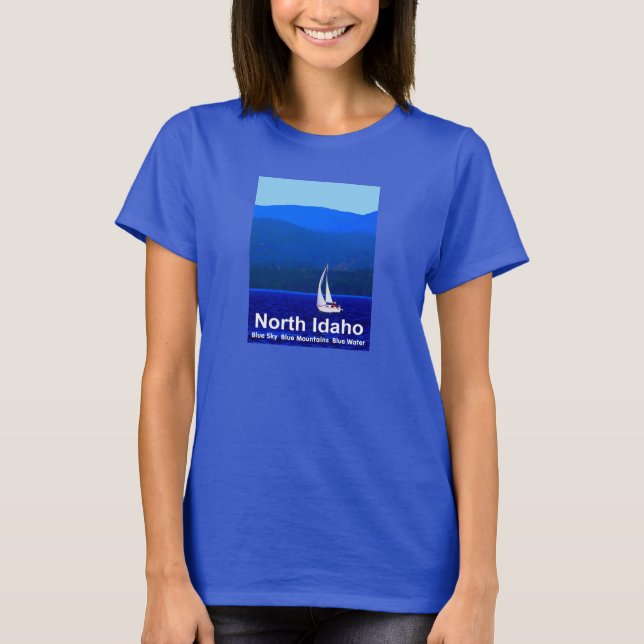 T-shirt Bleu nord de l'Idaho (Devant)