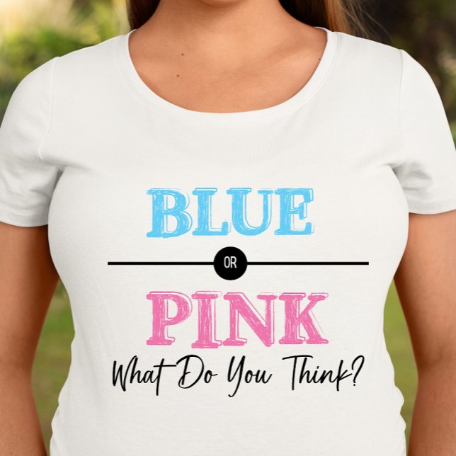 T-shirt bleu ou rose, Révélation de genre (Créateur téléchargé)