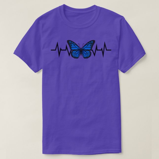 T-shirt Bleu papillon (Design devant)