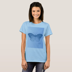 T-shirt Bleu papillon Hope