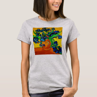 T-SHIRT BLEU PAR VOUS, FLEURS