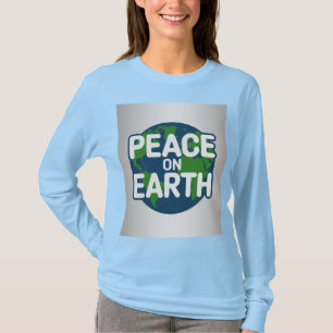 T-Shirt Bleu Peace On Earth