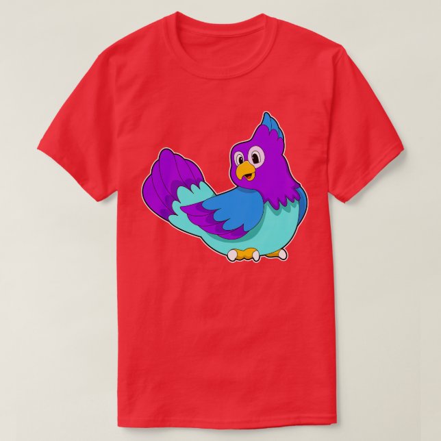 T-shirt bleu perroquet (Design devant)
