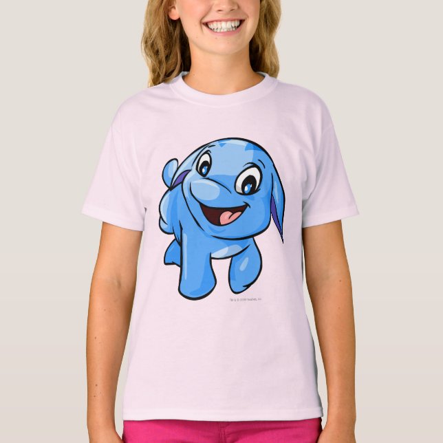 T-shirt Bleu Poogle (Devant)