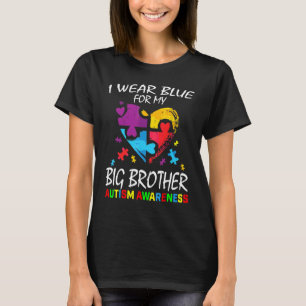 T-shirt Bleu Pour Big Brother Sensibilisation sur l'autism