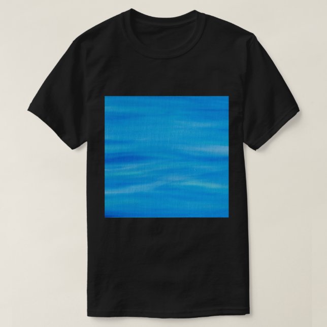 T-shirt Bleu profond île calme de WightLong (Design devant)