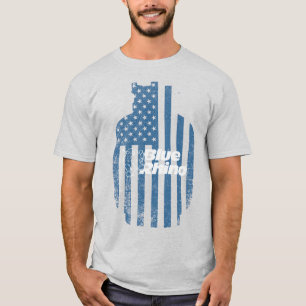 T-shirt Bleu Rhino "American Flag" Tank