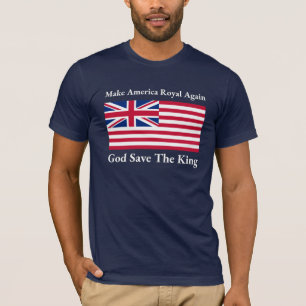 T-shirt Bleu rouge amusant Bleu Rendre l'Amérique Royale à