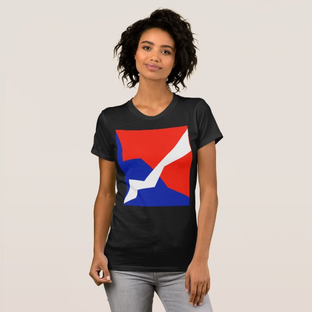 T-shirt Bleu rouge blanc (Devant entier)