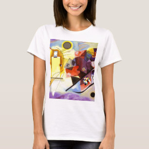 T-shirt Bleu rouge jaune Kandinsky peinture Abstraite