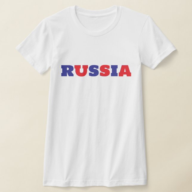 T-shirt Bleu Russie Rouge USA (Poser)