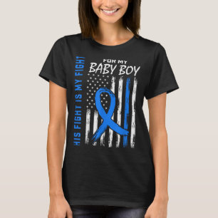 T-shirt Bleu Sa lutte est ma lutte Conscience du diabète C