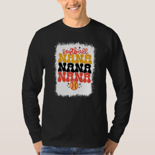 T-shirt Bleu Softball Nana Retro Softball Maman Mères