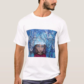 T-shirt Bleu sous la pluie