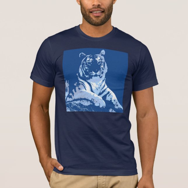 T-shirt Bleu tigre (Devant)