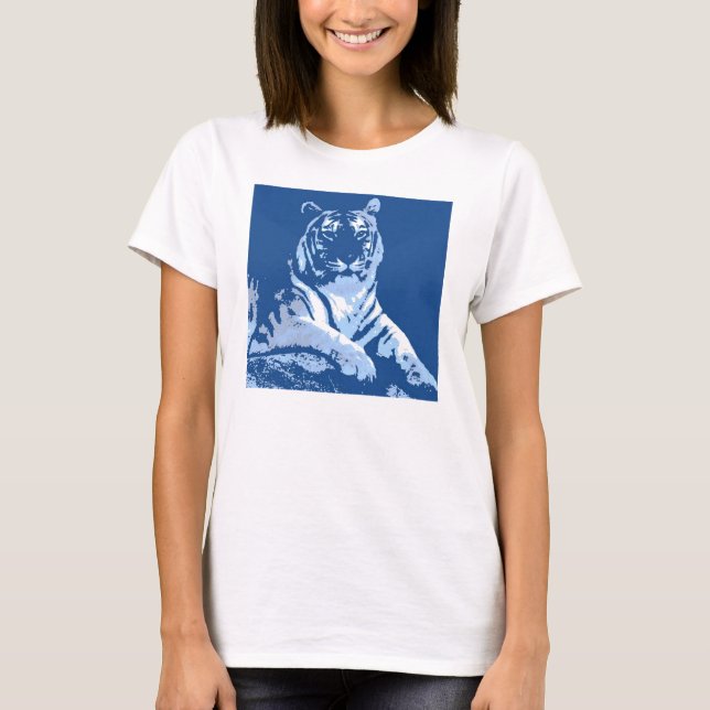 T-shirt Bleu tigre (Devant)