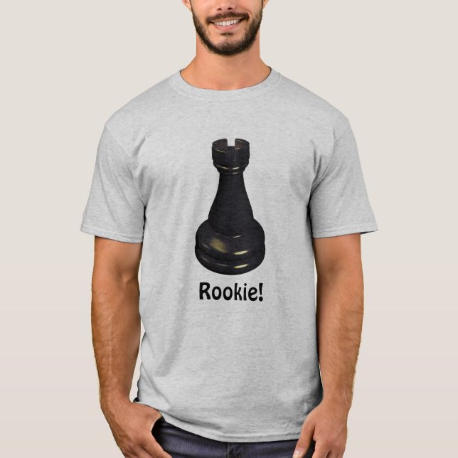 T-shirt BLEU! Tour d'échecs (Devant)