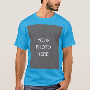 T-shirt Bleu turquoise Ajouter votre photo