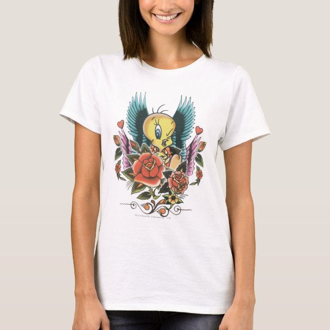 T-shirt Bleu Tweety Wings (Devant)
