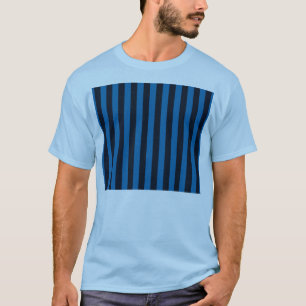 T-shirt Bleu Vertical Stripes Arrière - plan Personnaliser