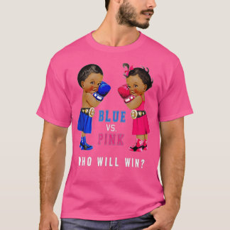 T-shirt Bleu vs rose Ethnic Boxing Babies Genre Reveillez 