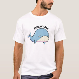 T-Shirt Bleu Whale Sad Whale Pun
