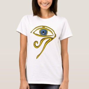 T-SHIRT BLEUE TALISMAN / OEIL OR HORUS