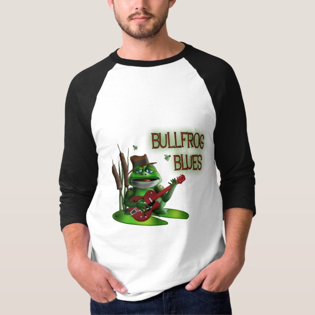 T-shirt Bleus de grenouille mugissante (Devant)
