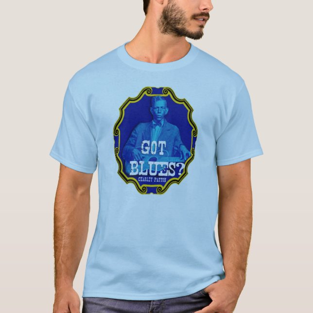 T-shirt Bleus obtenus ? Charley Patton (Devant)