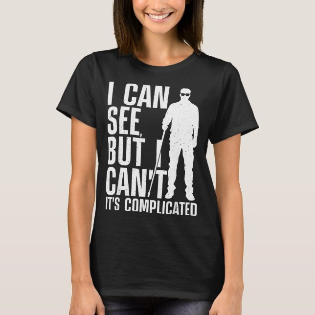 T-shirt Blind Person Art For Men Women Blind People Sight  (Devant)