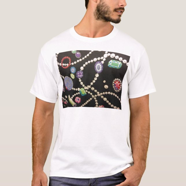 T-shirt Bling et perles (Devant)