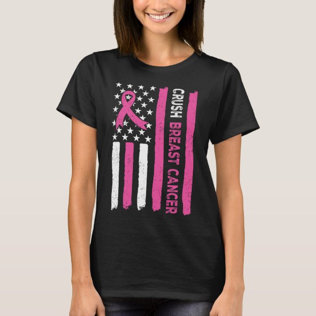 T-shirt Bling Pink Ribbon 3 (Devant)