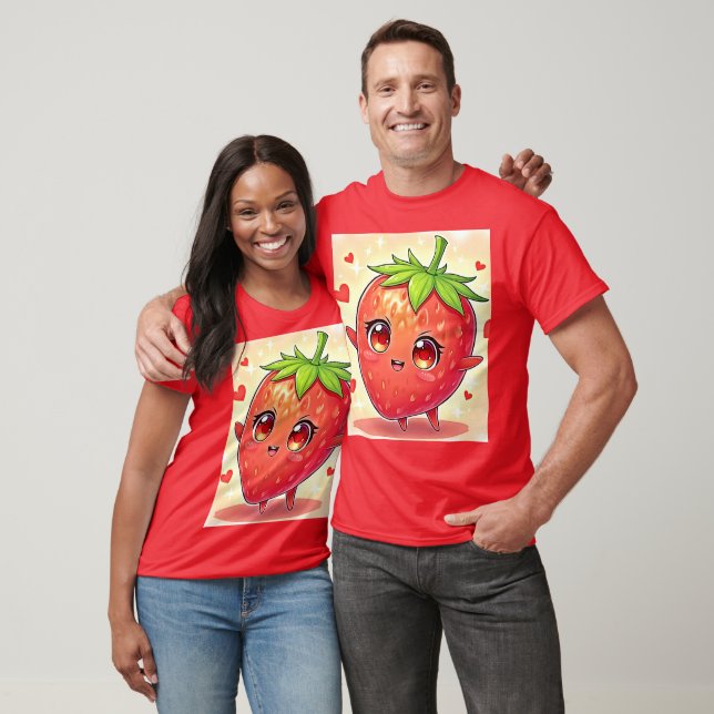 T-shirt Bliss de fraises sucrées adorables (Unisexe)