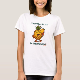 T-shirt Blisses Tropicales Dans Chaque Baiser Soleil