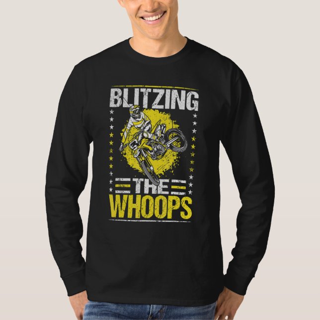 T-shirt Bliting Whoops Motocross Supercross Dirt (Devant)