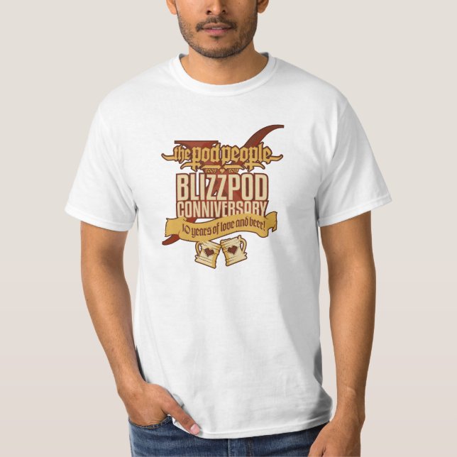 T-shirt BlizzPodConniversaryX (contour rouge) (Devant)