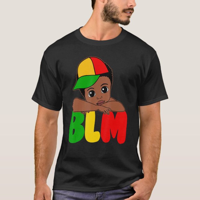 T-shirt BLM Black King Black History Melanin African Black (Devant)