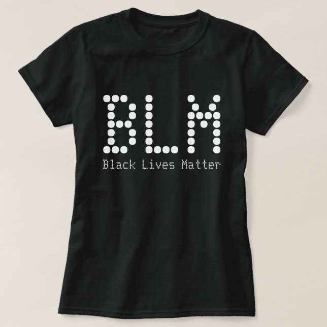 T-shirt BLM Black Lives Matt Nom Customisé Et Texte (Design devant)