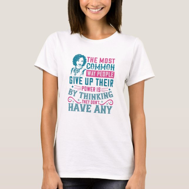 T-shirt BLM - N'abandonnez pas le pouvoir (Devant)