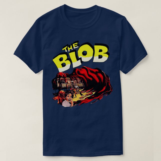 T-shirt BLOB Retro Cult Classic Horror Fan Art (Design devant)