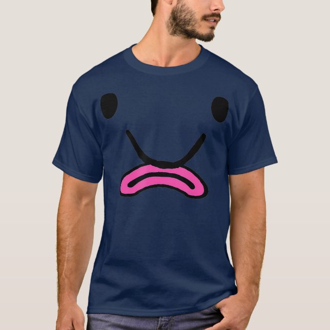 T-shirt Blobfish Costume Ugly Blob Fish Face Grumpy (Devant)