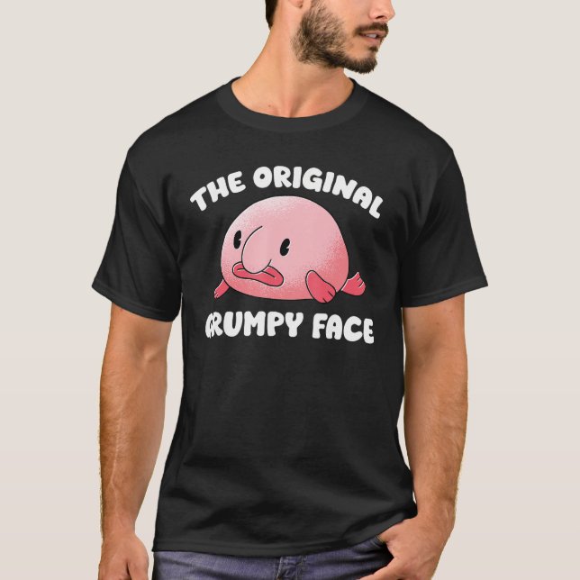 T-shirt Blobfish Drôle Le visage Grumpy original (Devant)