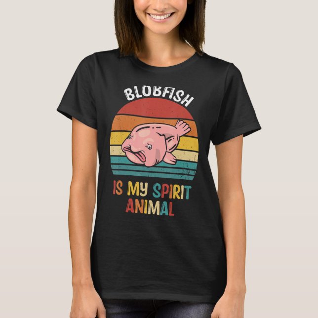 T-shirt Blobfish Est Mon Esprit Animal Blobfish (Devant)